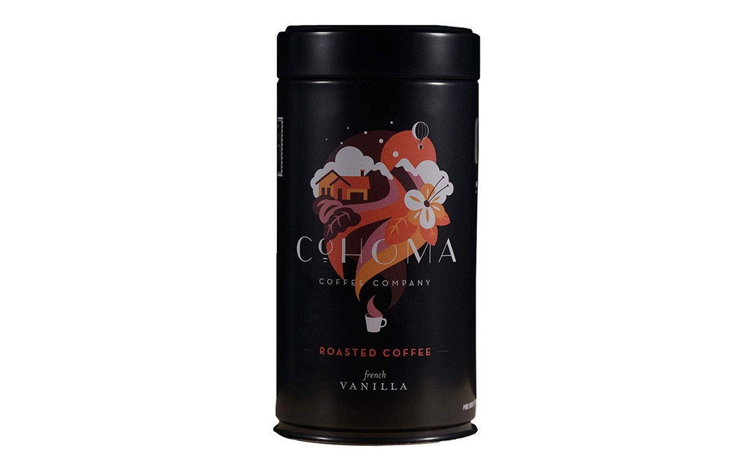 Cohoma Roasted Coffee, French Vanilla    Container  250 grams